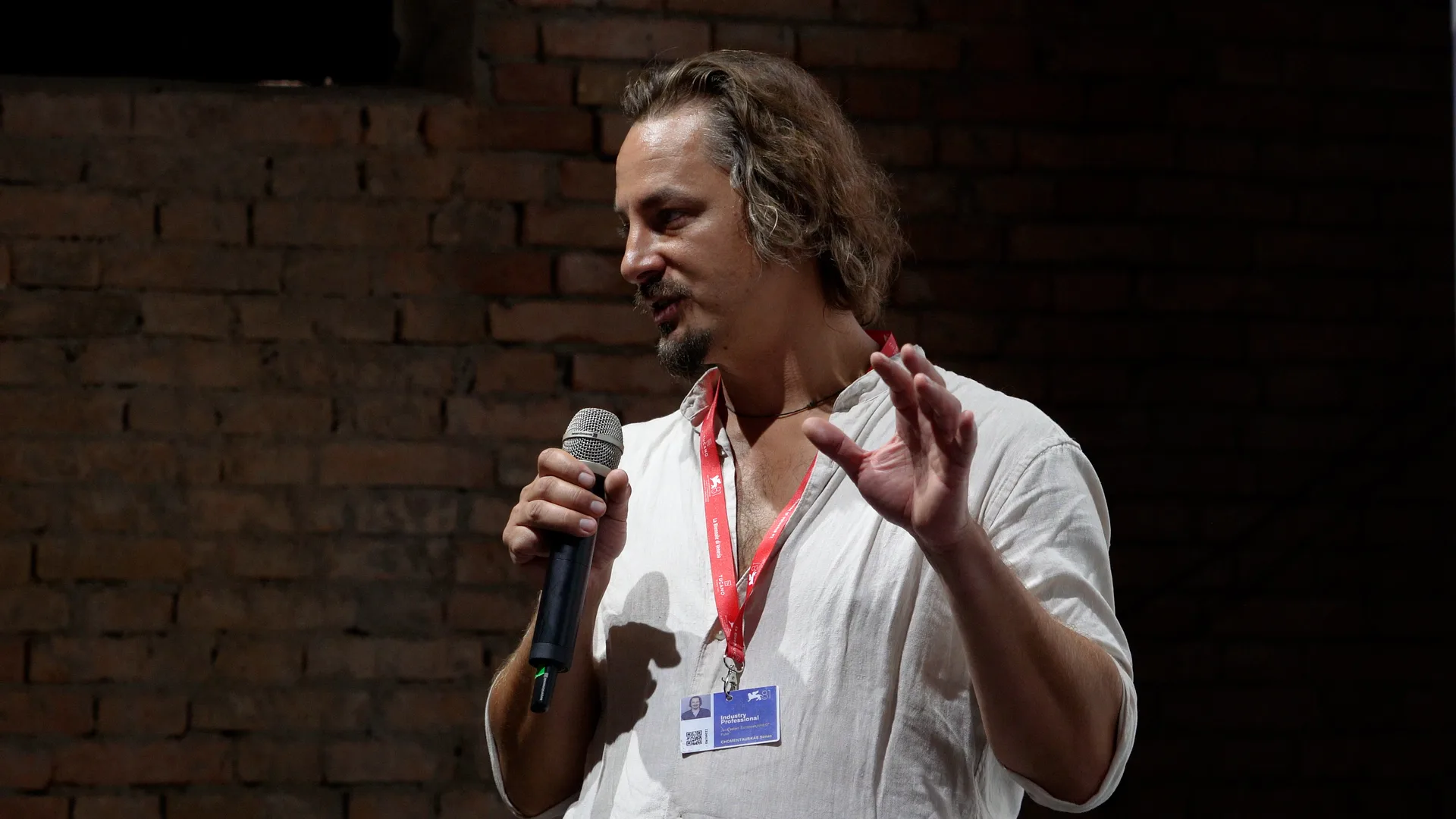 Simas Chomentauskas at Venice Film Festival